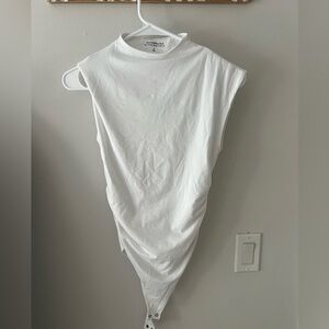 White double lined and never worn Abercrombie body suit